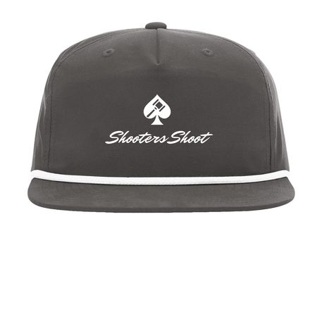 Shooters Shoot, a Charcoal/ White Printed Umpqua Snapback Cap