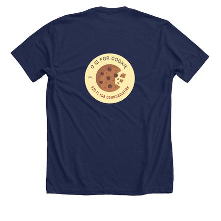 C is for Cookie T-Shirt, a Solid Navy Blend Premium Unisex Tee