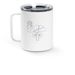 Donate Life NYS- Sara's Running a Marathon, a White Stainless Steel Travel Mug (back-view)