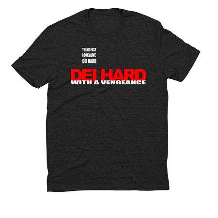 DEI Hard, a Space Black Allmade Eco Triblend Unisex Tee