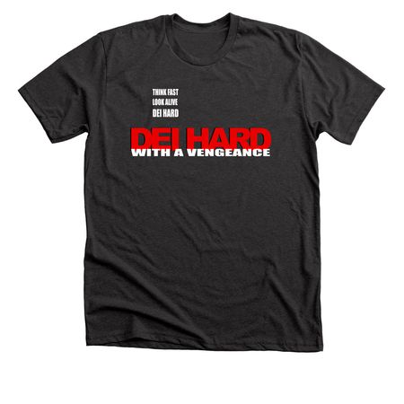 DEI Hard, a Dark Grey Heather Premium Unisex Tee