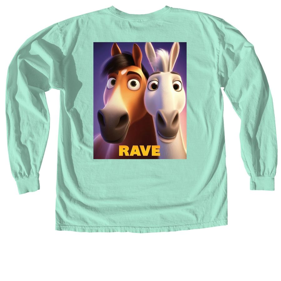 Raff & Touka Surprised, a Island Reef Comfort Colors Long Sleeve Tee