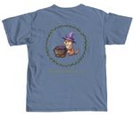 Yap n wax, a Blue Jean Comfort Colors Unisex Tee (back-view)