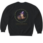 Yap n wax, a Black Softstyle Crewneck Sweatshirt (back-view)