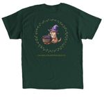 Yap n wax, a Forest Green Classic Unisex Tee (back-view)