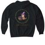 Yap n wax, a Black Gildan Softstyle Pullover Hoodie (back-view)