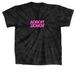 The Upside Down, a Black Classic Tie Dye Tee