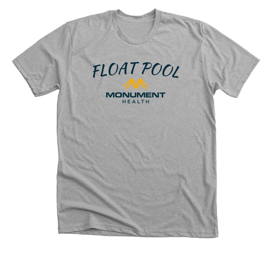 NA- Float Pool Shirts, a Athletic Heather Premium Unisex Tee