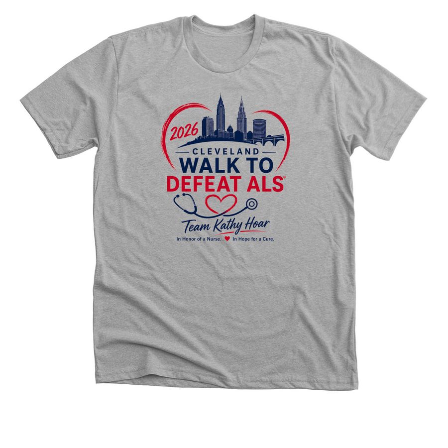 Team Kathy Hoar, a Athletic Heather Premium Unisex Tee