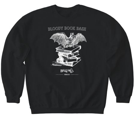 Bloody Book Bash MMXXV, a Black Softstyle Crewneck Sweatshirt