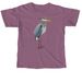 BEAT Great Blue Heron (white font), a Berry Comfort Colors Unisex Tee