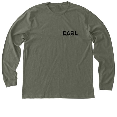 C.A.R.L. Autumn Collection, a Heather Military Green Premium Long Sleeve Tee