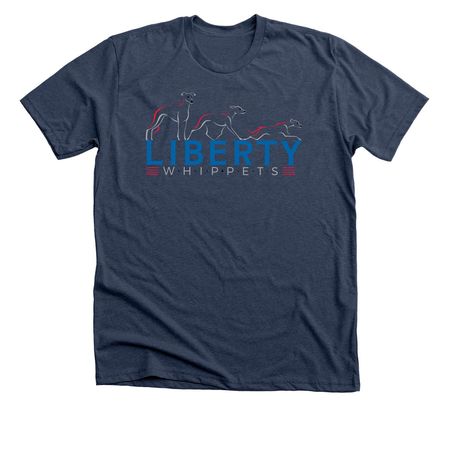 Liberty Whippets Tees, a Heather Navy Premium Unisex Tee