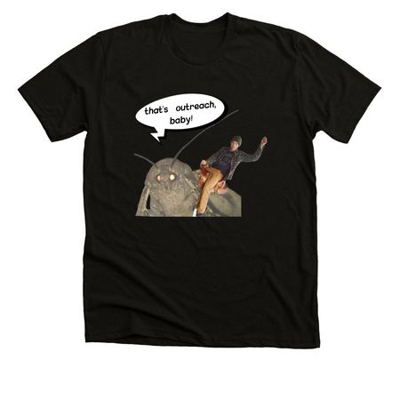 mothman Max shirt, a Solid Black Blend Premium Unisex Tee