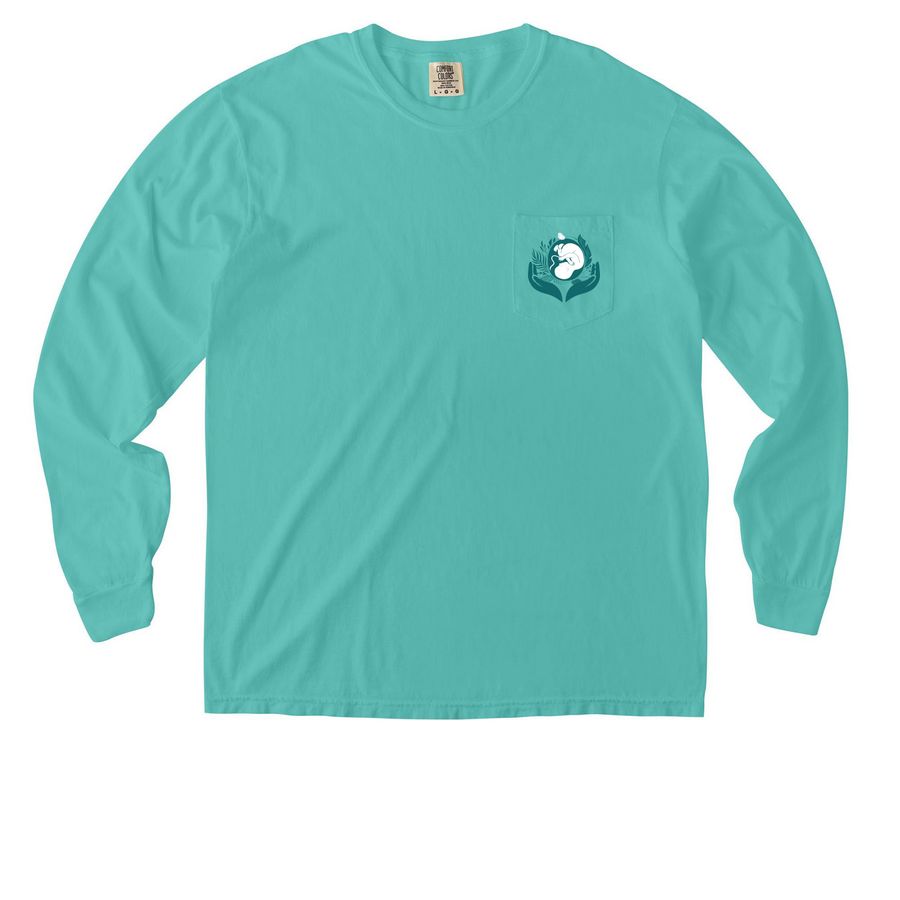 BAAG Swag 2026, a Chalky Mint Comfort Colors Long Sleeve Pocket Tee