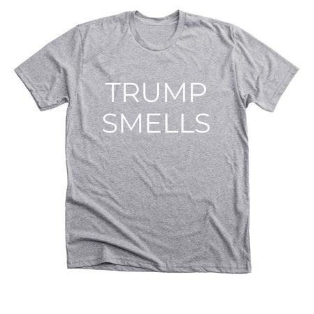 TRUMP SMELLS, a Athletic Heather Premium Unisex Tee