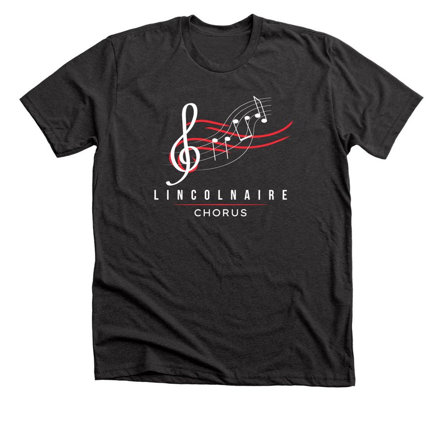 Lincolnaire Chorus, a Dark Grey Heather Premium Unisex Tee
