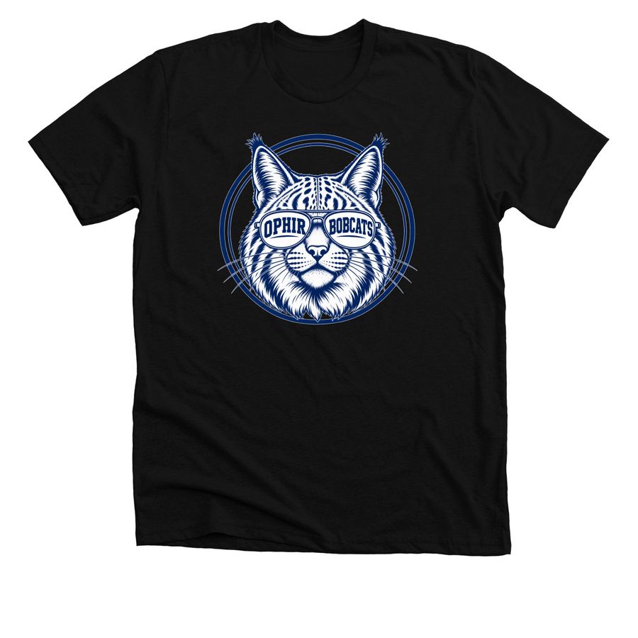 Bobcat Vibes, a Solid Black Blend Premium Unisex Tee
