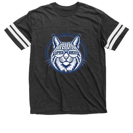 Bobcat Vibes, a Vintage Smoke / White Football Jersey Tee