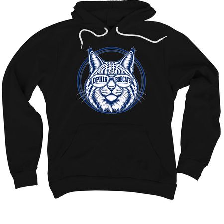 Bobcat Vibes, a Black Premium Pullover Hoodie