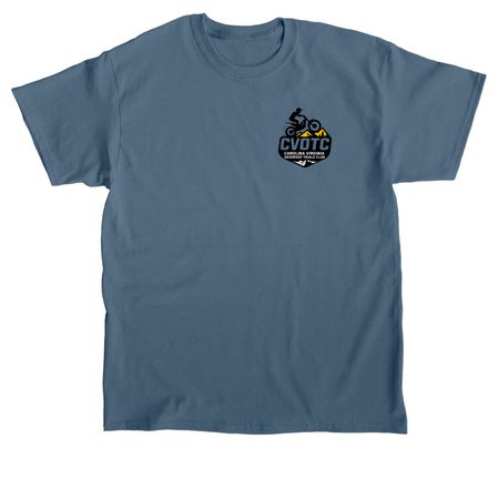 Pocket Front, a Indigo Blue Classic Unisex Tee