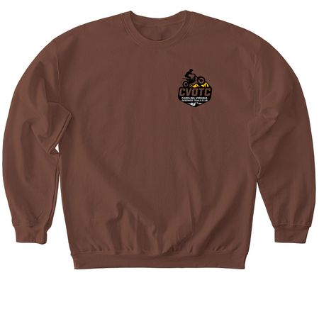 Pocket Front, a Cocoa Softstyle Crewneck Sweatshirt