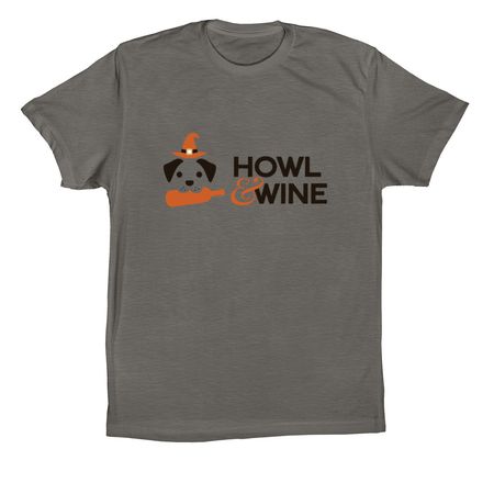 Howl & Wine Logo Tee, a Storm Premium Cotton Tee