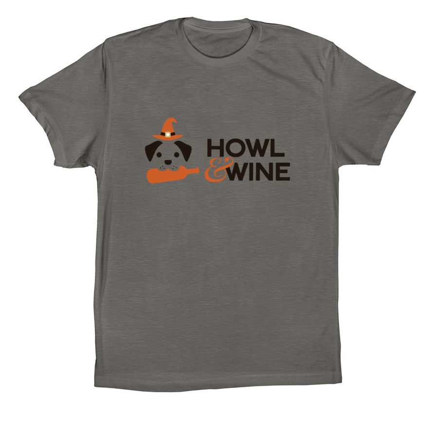 Howl & Wine Logo Tee, a Storm Premium Cotton Tee