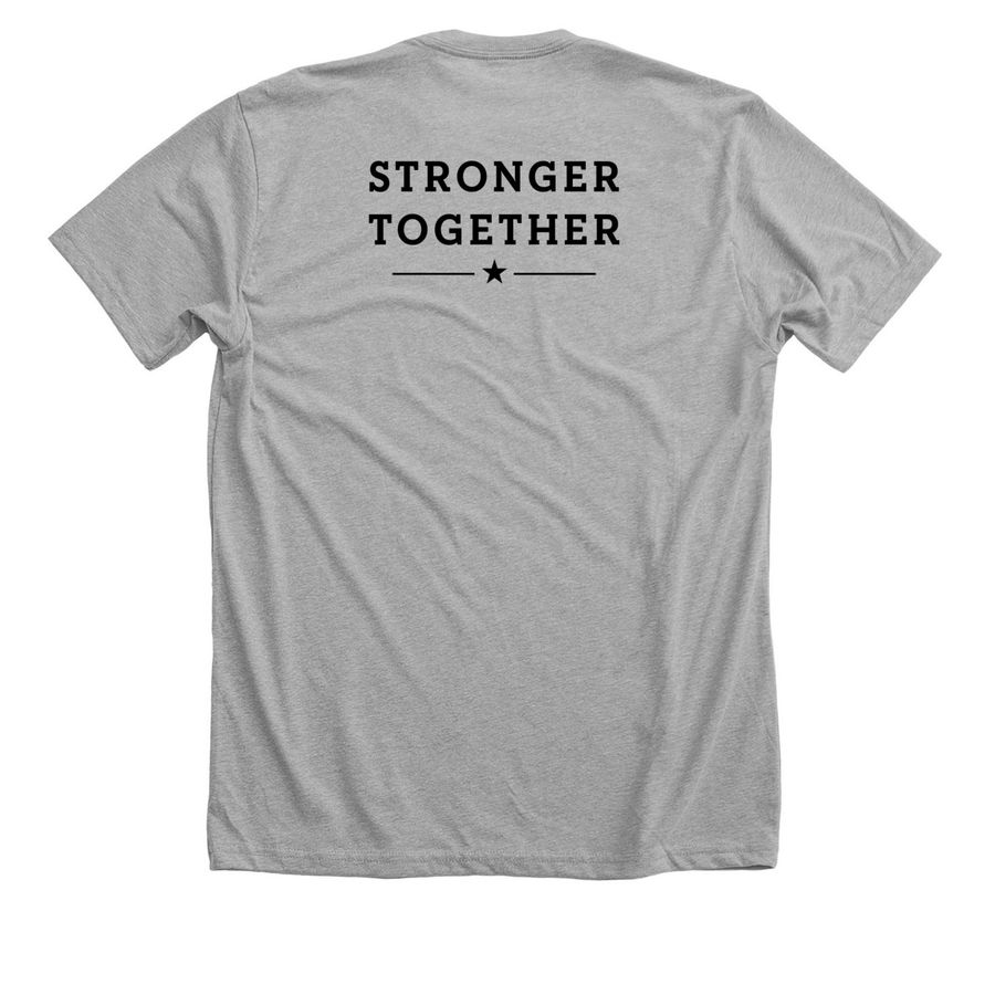 Team Noah, a Athletic Heather Premium Unisex Tee (back-view)