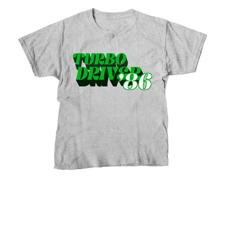 Turbo Driver '86, a Sport Grey Youth Unisex Tee