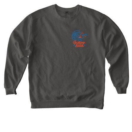 Grilling on the Beach - Lobsters, a Pepper Comfort Colors Crewneck Sweatshirt