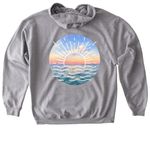 AMI Sunset, a Sport Grey Gildan Softstyle Pullover Hoodie (back-view)