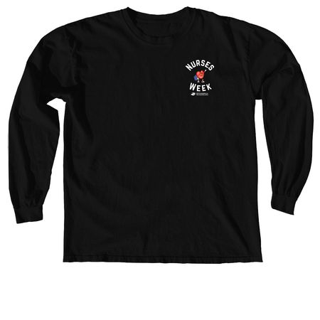 NFNE Nurses Week Apparel, a Black Comfort Colors Long Sleeve Tee