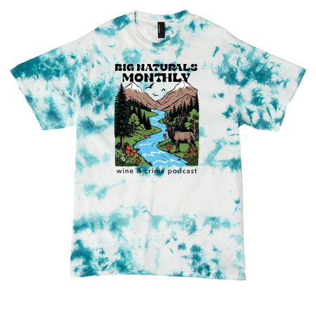 Big Naturals Monthly, a Teal Crystal Tie Dye Tee