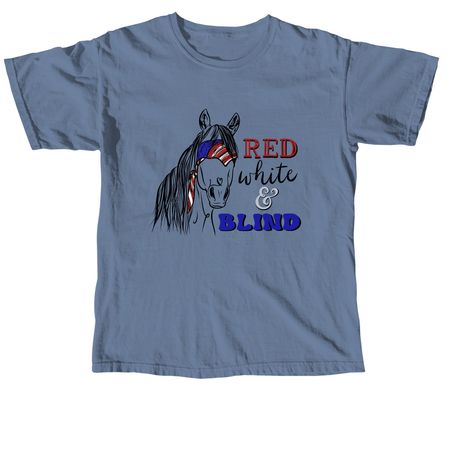 Red White & Blind, a Blue Jean Comfort Colors Unisex Tee