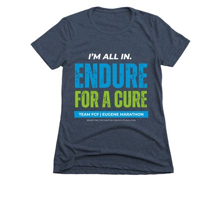 Eugene Marathon, a Midnight Navy Women's Slim Fit Tee