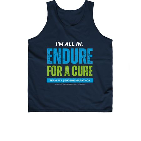 Eugene Marathon, a Navy Classic Unisex Tank Top