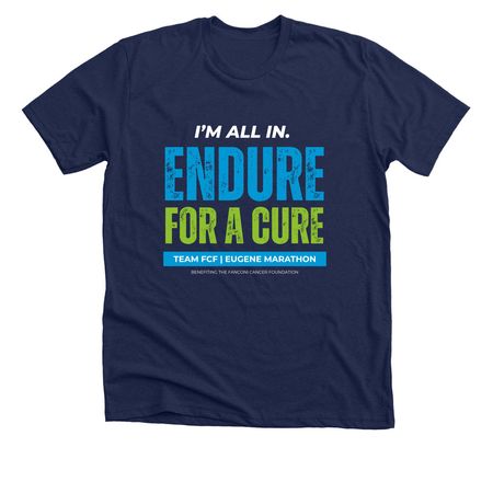 Eugene Marathon, a Solid Navy Blend Premium Unisex Tee