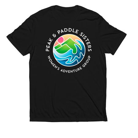 Full Front (White Logo), a Deep Black Allmade Eco Triblend Unisex Tee