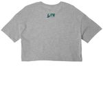Live In The Evolution, a Athletic Heather Women?s Cropped Cotton Tee (back-view)