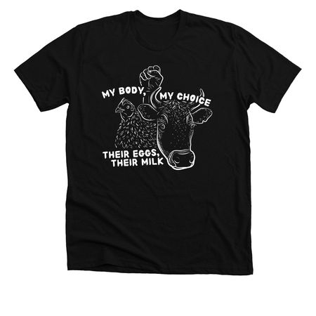 Their Eggs, Their&nbsp;Milk&nbsp;, a Solid Black Blend Premium Unisex Tee
