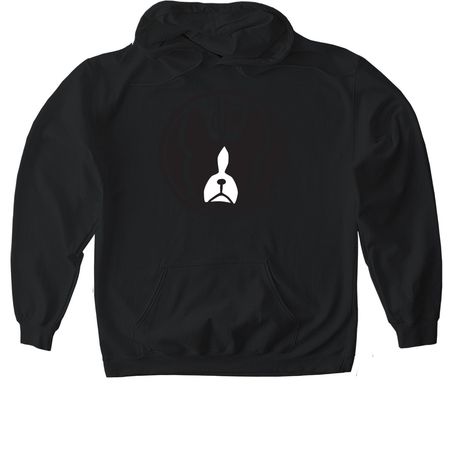 Nesta Dog by CJP, a Black Gildan Softstyle Pullover Hoodie