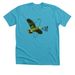 Let Them Fly Free - Amazon Parrots, a Heather Aqua Premium Unisex Tee