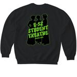 Radium Girls Final Merch, a Black Softstyle Crewneck Sweatshirt (back-view)
