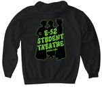 Radium Girls Final Merch, a Black Gildan Softstyle Pullover Hoodie (back-view)