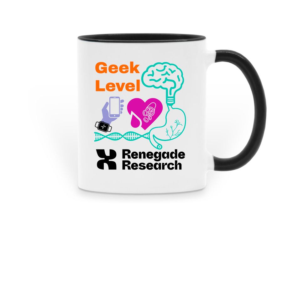 Geek Level Mugs Fundraiser, a Black Two-Tone Ceramic Mug