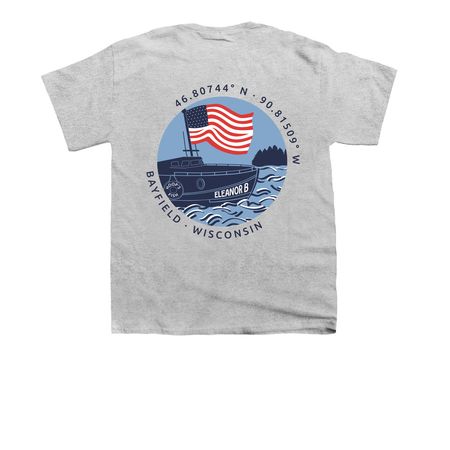 Youth Unisex Tee, a Sport Grey Youth Unisex Tee (back-view)