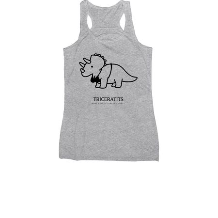 TRICERATITS, a Athletic Heather Women's Racerback