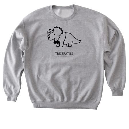 TRICERATITS, a Sport Grey Softstyle Crewneck Sweatshirt