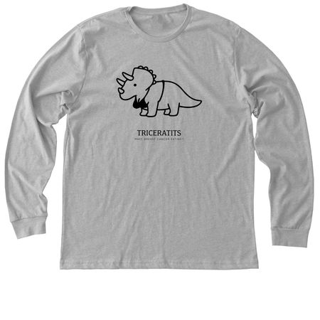 TRICERATITS, a Athletic Heather Premium Long Sleeve Tee